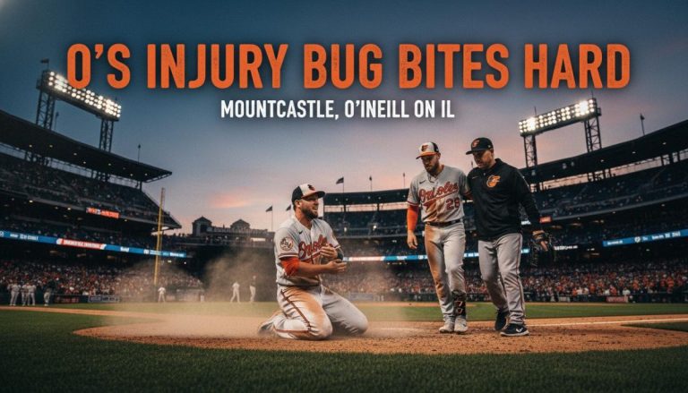 O's Injury Bug Bites Hard: Mountcastle, O'Neill on IL
