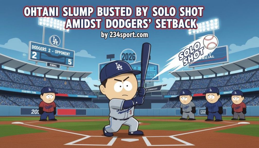Ohtani Slump Busted by Solo Shot Amidst Dodgers' Setback