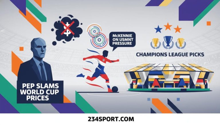 Pep's Price Slams, McKennie's USMNT Pressure & CL Picks