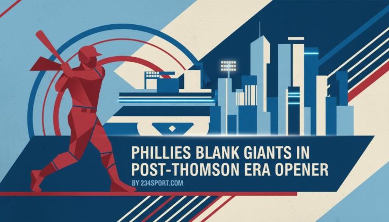 Phillies Blank Giants in Post-Thomson Era Opener