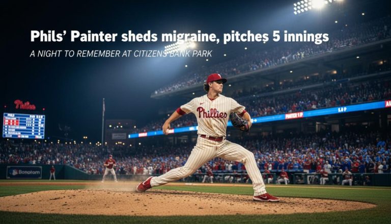 Phils' Ace Painter Silences Migraine