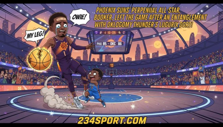 Devin Booker, left the game after an entanglement