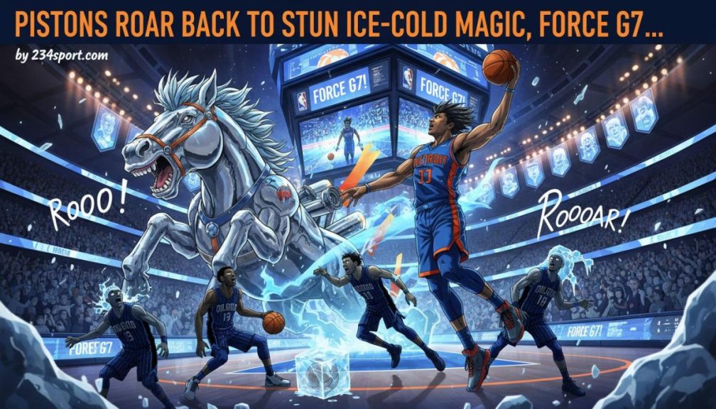 Pistons Stun Magic, Force G7: My Nerves Are Shot!