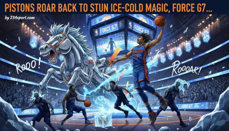 Pistons Stun Magic, Force G7: My Nerves Are Shot!