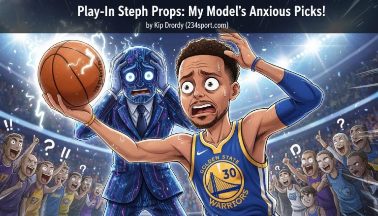 Play-In Steph Props: My Model's Anxious Picks!