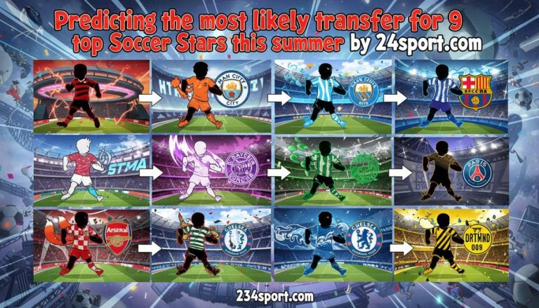 Predicting the most likely transfer for 9 top Soccer Stars this summer