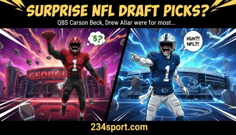 QBs Carson Beck, Drew Allar were surprise NFL Draft selections for most