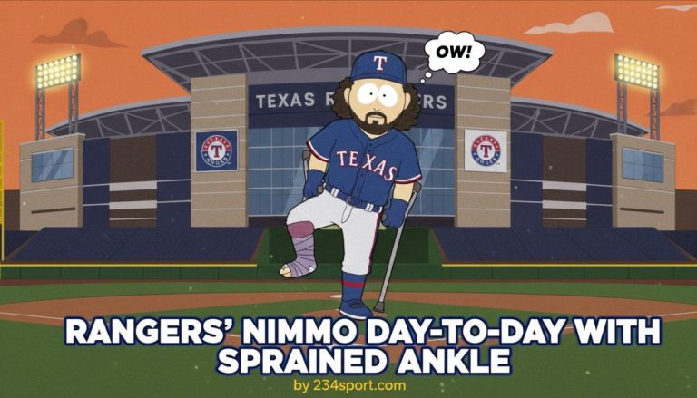 Rangers' Nimmo day-to-day with sprained ankle