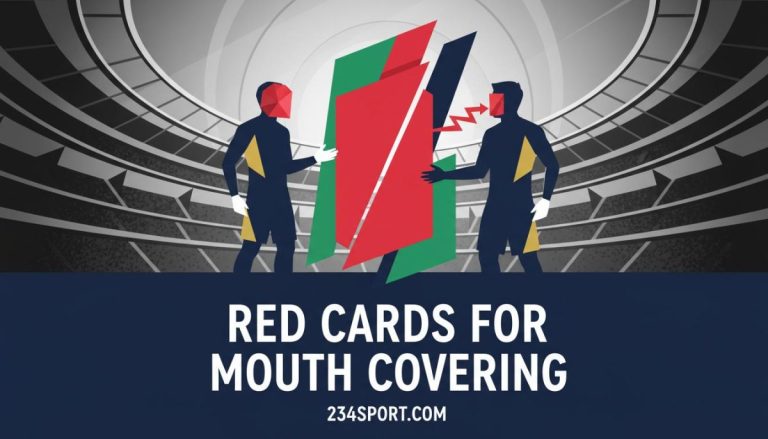 Red cards to be issued at World Cup to players who cover mouths during disputes