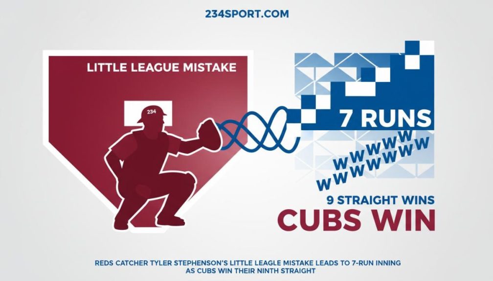Stephenson's Error Fuels Cubs' Ninth Straight Win