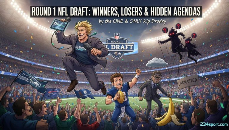 Round 1 NFL Draft: Winners, Losers, & Hidden Agendas by the ONE & ONLY Kip Drordy (234sport.com)