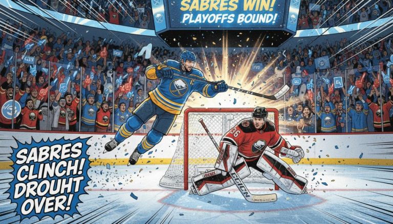 Sabres clinch Stanley Cup playoff spot, end second-longest postseason drought