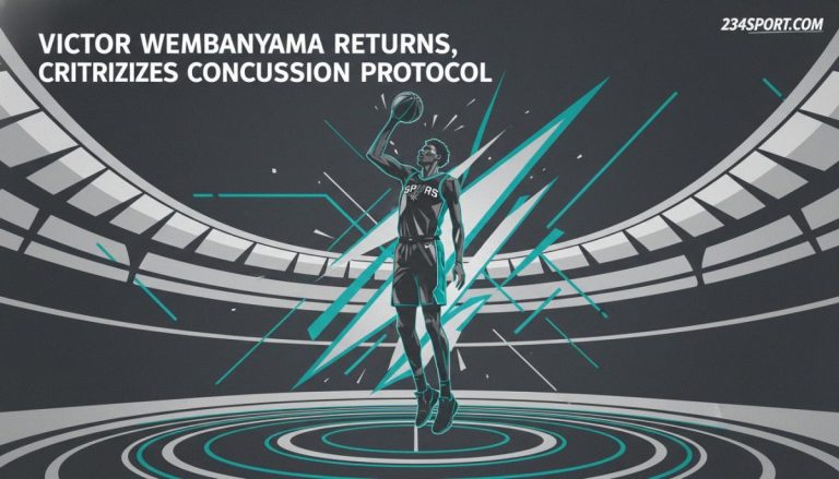 San Antonio Spurs phenom Victor Wembanyama Returns, Criticizes Concussion Protocol