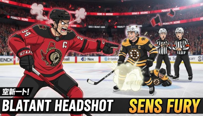 Sens furious at Hall, refs after 'blatant' headshot