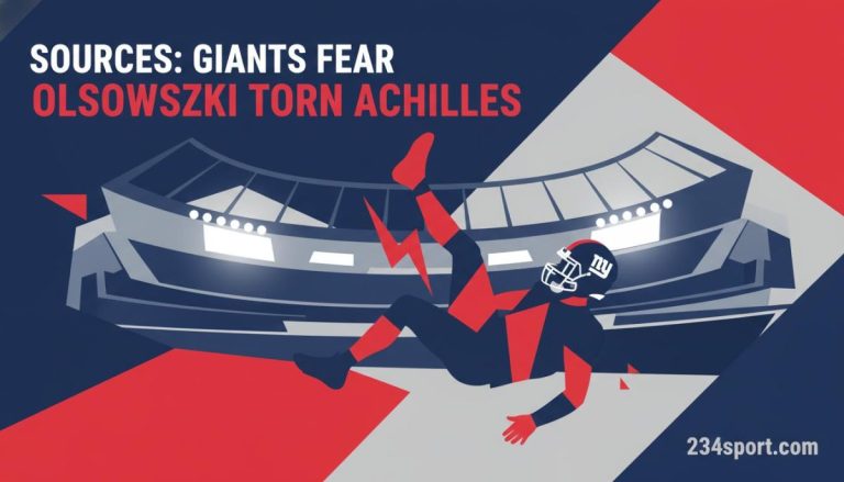 Sources: Giants fear Olszewski has torn Achilles