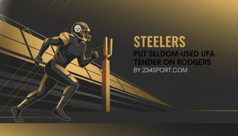 Steelers put seldom-used UFA tender on Rodgers