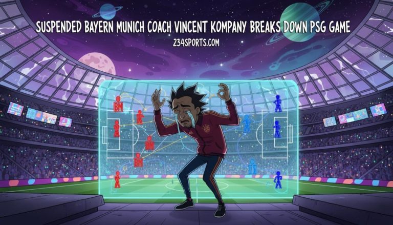 Suspended Bayern Munich coach Vincent Kompany breaks down PSG game