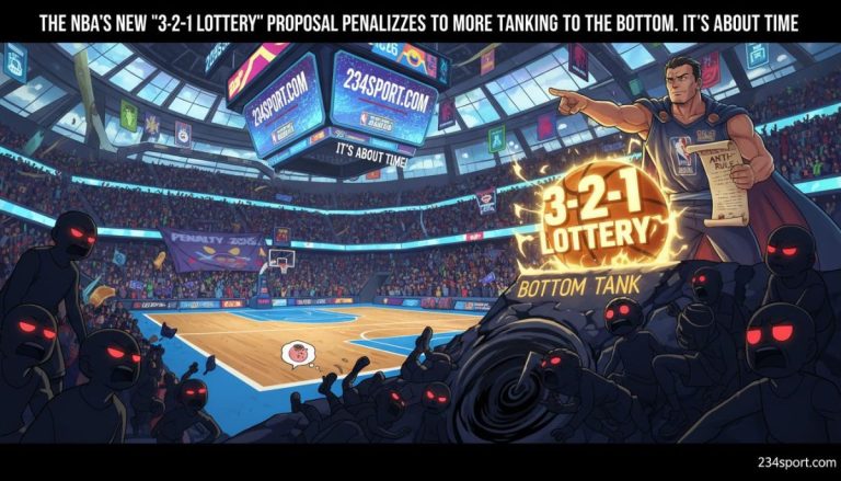 The NBA's new '3-2-1 lottery' proposal penalizes tanking to the bottom