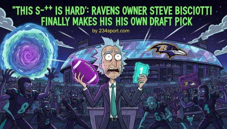 'This s--- is hard': Ravens owner Steve Bisciotti finally makes his own draft pick