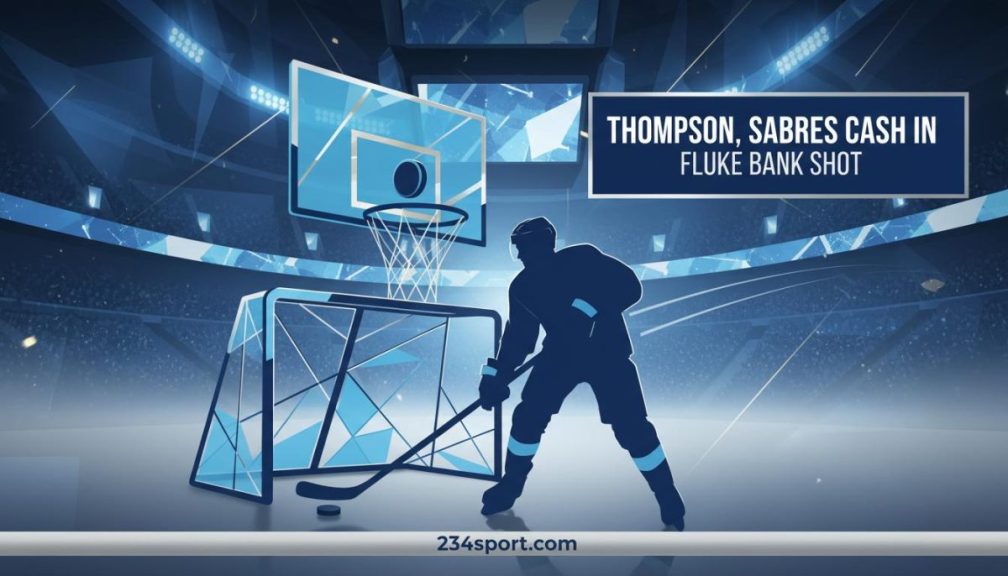 Thompson's Lucky Break: Sabres Capitalise on Fluke Strike