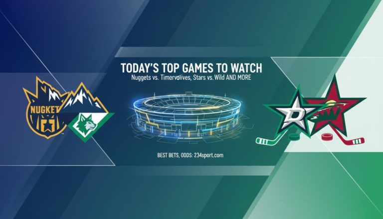 Today's top games to watch, best bets, odds: Nuggets vs. Timberwolves, Stars vs. Wild and more