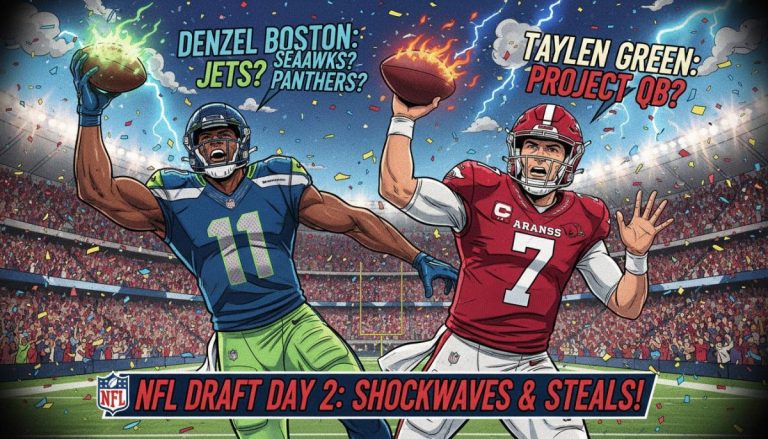 Top storylines of NFL Draft's Day 2: Where will WR Denzel Boston land? Can Arkansas QB Taylen Green be surprise project pick?