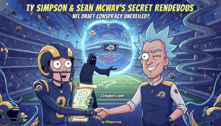 Ty Simpson & Sean McVay's Secret Rendezvous: NFL Draft Conspiracy Unveiled?