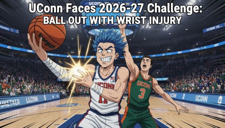 UConn Faces 2026-27 Challenge: Ball Out With Wrist Injury