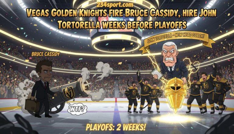 Vegas Golden Knights fire head coach Bruce Cassidy, hire John Tortorella as replacement weeks before playoffs