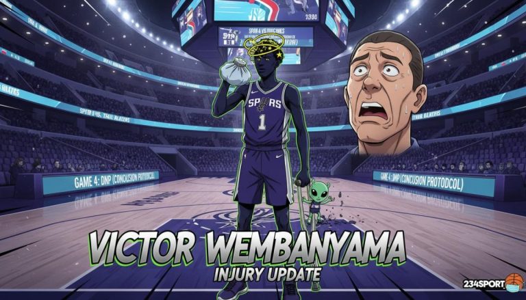 Victor Wembanyama injury update: Spurs star (concussion protocol) missing Game 4 vs. Trail Blazers?