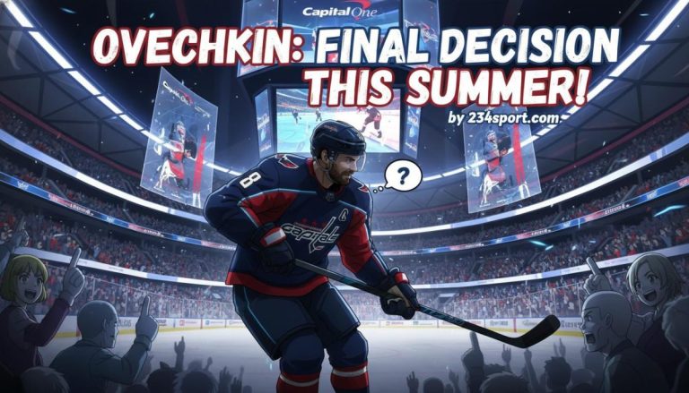 Washington Capitals captain Alex Ovechkin, one of the sport's most prolific goal-scorers, announced he will make a definitive decision on his future this summer