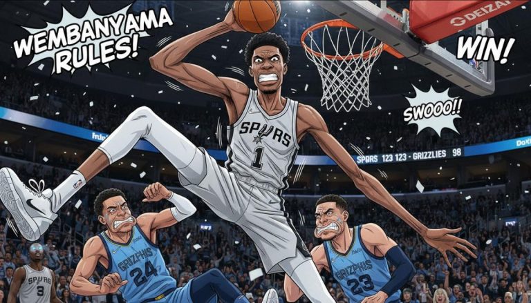 Wembanyama dominates inside as Spurs trounce Grizzlies 123-98