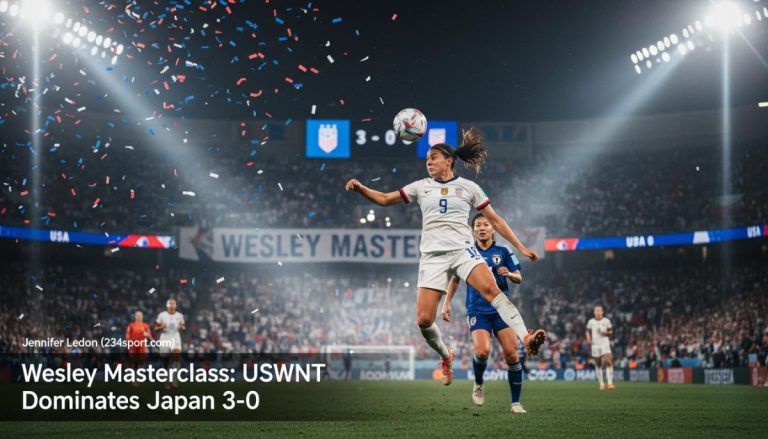Wesley Masterclass: USWNT Dominates Japan 3-0